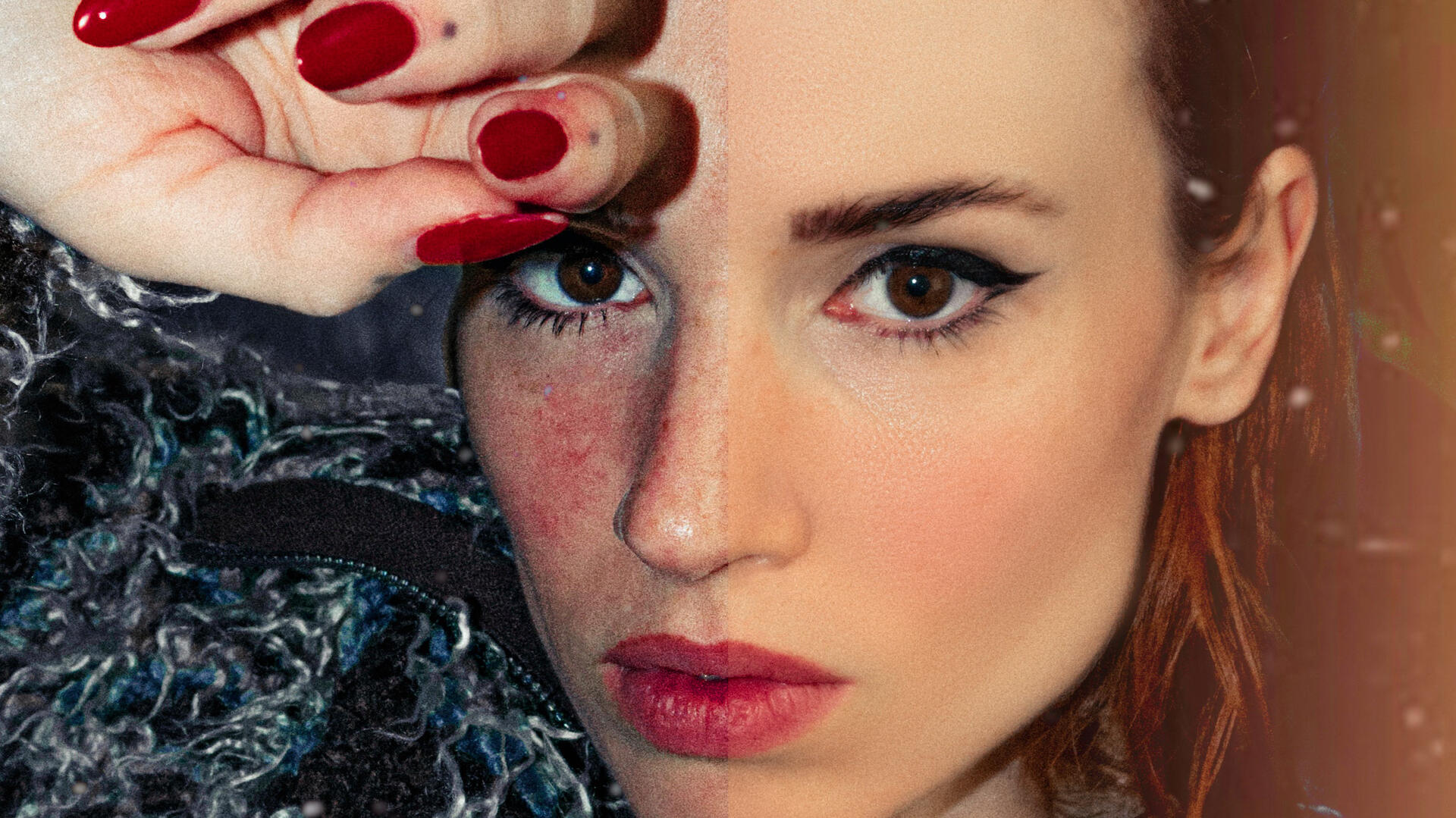 Frau Retusche vorher nachher Splitface